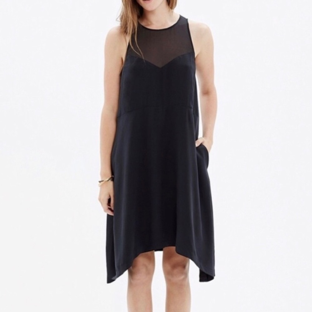 Madewell - Black Silk Dress